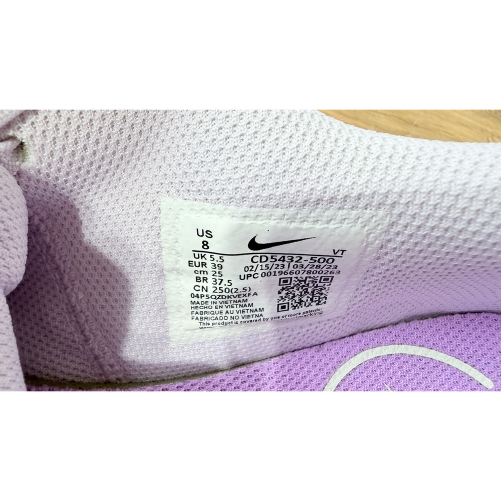 Nike Air Max Women's Size 8‎ Lavender Purple Running Shoes Sneakers Athletic - Picture 7 of 8